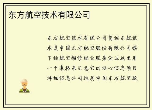 东方航空技术有限公司